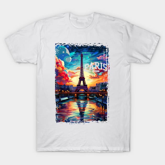 Paris Tower I Love Paris Souvenir France T-Shirt by FêriStore'